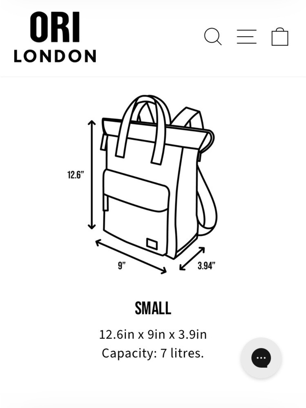 Ori London Bantry Backpack in Forest Green, small, NWOT - Picture 3 of 9